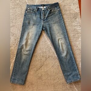 A.P.C. Petite Standard size 33 Stonewashed indigo jeans